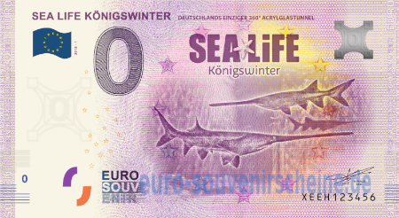 XEEH-2019-1 SEA LIFE KÖNIGSWINTER DEUTSCHLANDS EINZIGER 360° ACRYLGLASTUNNEL