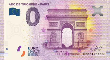 UEBE-2017-2 ARC DE TRIOMPHE - PARIS CENTRE DES MONUMENTS NATIONAUX